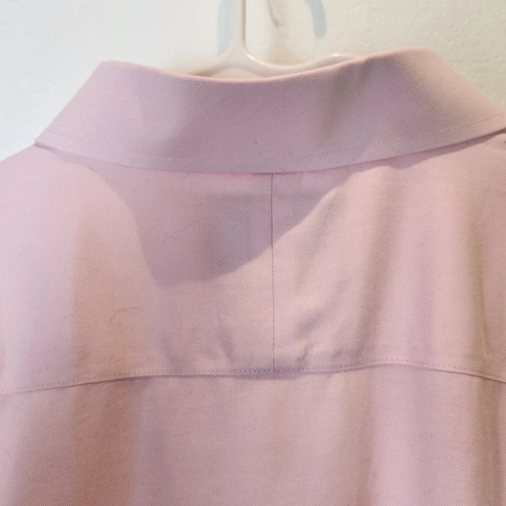 Charles Tyrwhitt Pink‎ Non-Iron Dress Shirt Classic Fit 19/37 Cotton Twill Mens